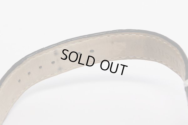 天賞堂　パワーリザーブ　TEN-006　ベージュ文字盤　ベルト汚れ