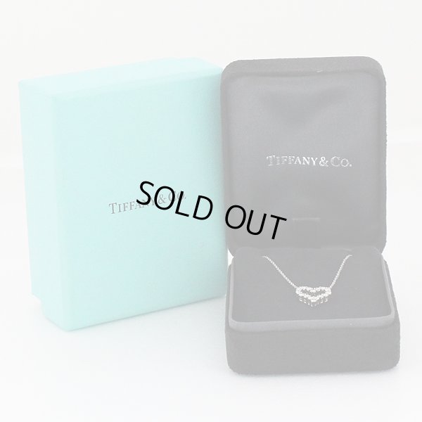ティファニー PT950 センチメンタルハート ダイアイリペンダントネックレス 3.50g　箱