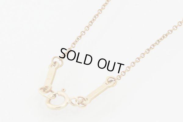 ティファニー 750YG アルファベット イニシャルペンダントネックレス 2.80g　留め具