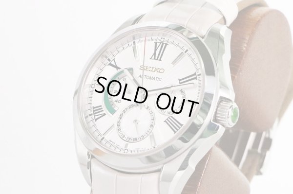 セイコー　ブライツ　SDGC007　バカルディ限定　白銀文字盤　サイド　革ベルト