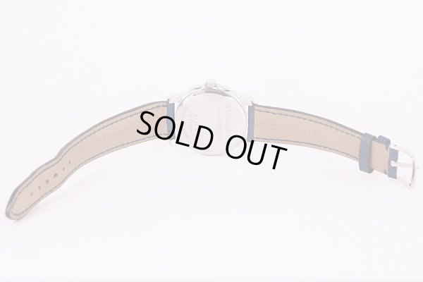 ブルガリ　ソロテンポ　ST35S　青文字盤　革ベルト