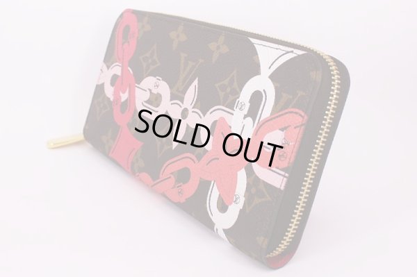 ルイ・ヴィトン ジッピー・ウォレット M41905 チェーンプリント サイド