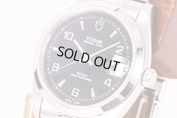 チュードル　74000　H303372　黒文字盤　サイド