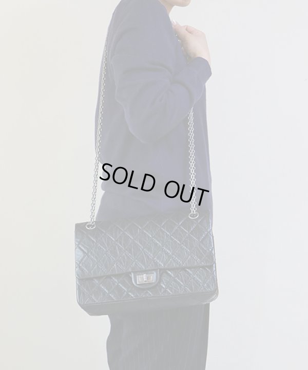 シャネル 2.55 Wチェーンショルダーバック ブラック サイズイメージ