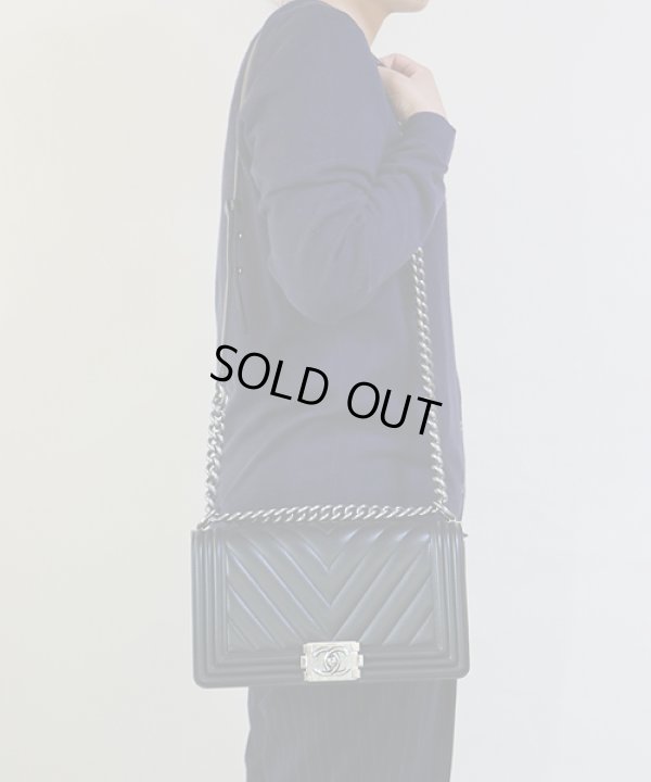 シャネル ボーイシャネル チェーンショルダーバック A67086 ブラック サイズイメージ