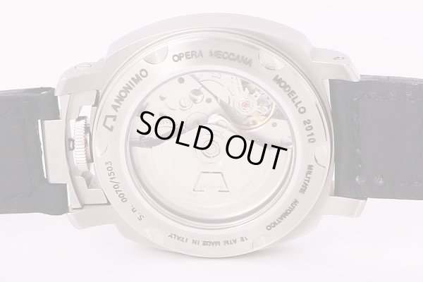 アノーニモ　ミリターレ　オートマティコ2010　白文字盤　限定　裏面