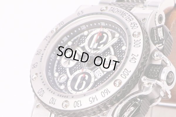 アクアノーティック　サブコマンダー　クロノグラフ　NKGR01　黒文字盤　サイド