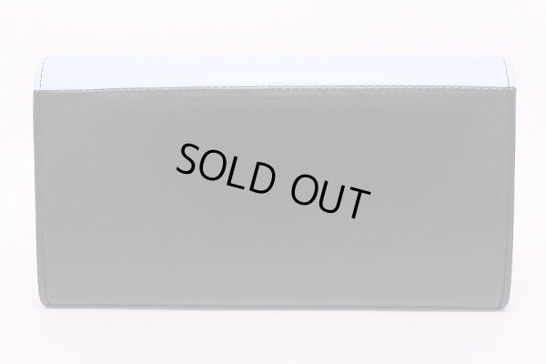 シャネル　エアライン フラップ長サイフ A82432 ブルー／ネイビー／レッド　裏面