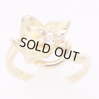 星の砂  K18 ダイアイリリング 0.12ct 6.60g