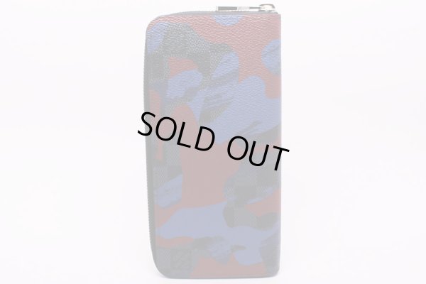 ルイ・ヴィトン ジッピーウォレット・ヴェルティカル N63290 ウルトラライト カモフラージュ ボルドー 裏面