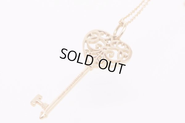 ティファニー 750PG エンチャントハートキーペンダントネックレス 5.00g　裏面