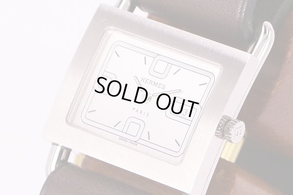 エルメス　バレニア　BA1.510　銀文字盤　サイド