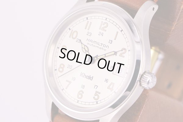 ハミルトン　カーキフィールド　H875126　銀文字盤　限定　サイド
