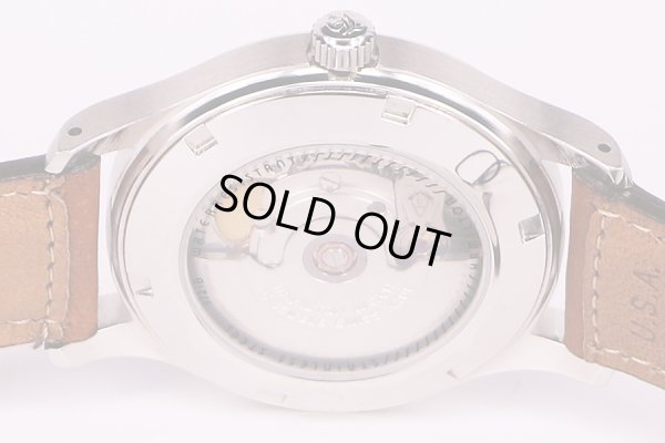 ハミルトン　カーキフィールド　H875126　銀文字盤　限定　裏面拡大