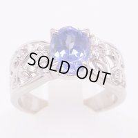 タサキ　PT900 タンザナイトダイアイリリング 2.27ct 0.22ct 8.90g