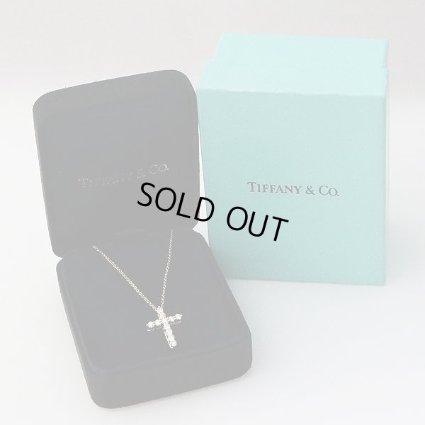 ティファニー　750YG クロスダイアイリペンダントネックレス 2.80g　箱