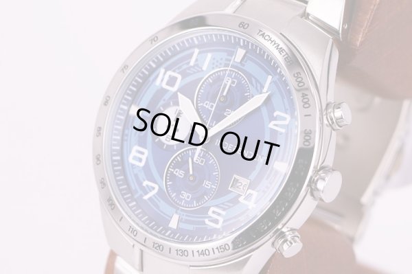 インディペンデント（シチズン）　攻殻機動隊オフィシャル　クロノグラフ　青文字盤　サイド