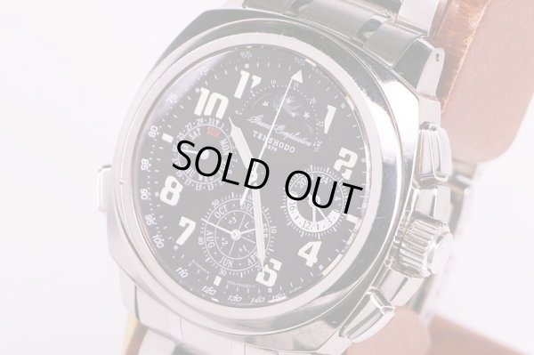 天賞堂　グランドコンプリケーション　スポーツ　黒文字盤　サイド