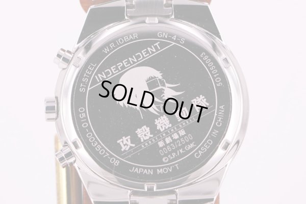 インディペンデント（シチズン）　攻殻機動隊オフィシャル　クロノグラフ　青文字盤　裏面