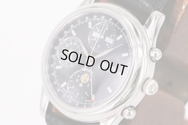 エポス　トリプルカレンダー　ムーンフェイス　黒文字盤　サイド