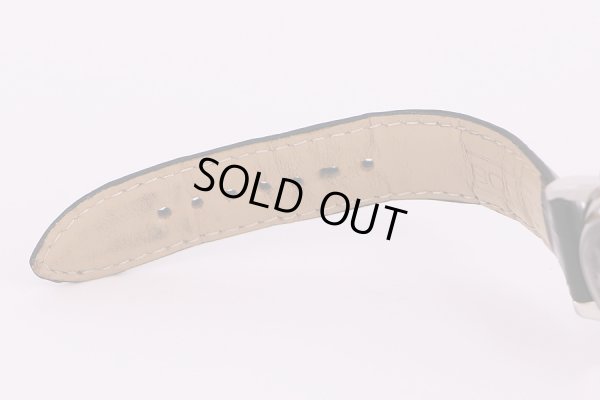 エポス　トリプルカレンダー　ムーンフェイス　黒文字盤　革ベルト状態