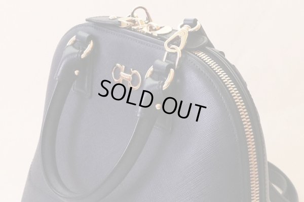 サルヴァトーレ フェラガモ DARINA 2WAYハンドバック GG-21E703 NEW IRIS サイド