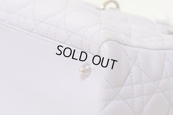 クリスチャンディオール レディディオール ハンドバック ラベンダー 四角には角スレ