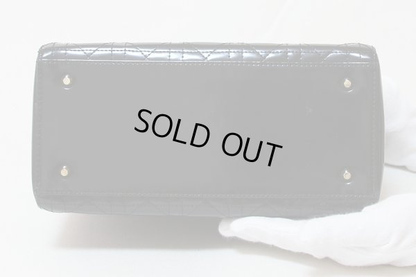 クリスチャンディオール レディディオール ハンドバック VGS44550 ブラック／ゴールド金具　底
