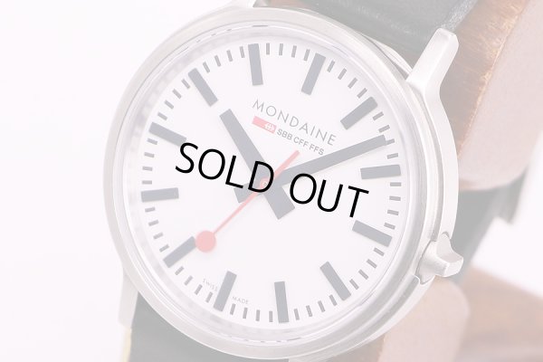 モンデーン　ストップ2ゴー  白文字盤　サイド