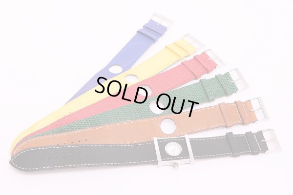 ペキネ　カメレオーネ　白文字盤　5色の替ベルト