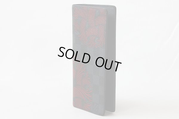 ルイ・ヴィトン ポルトフォイユ・ブラザ N41676 ルージュ ロープモチーフ サイド