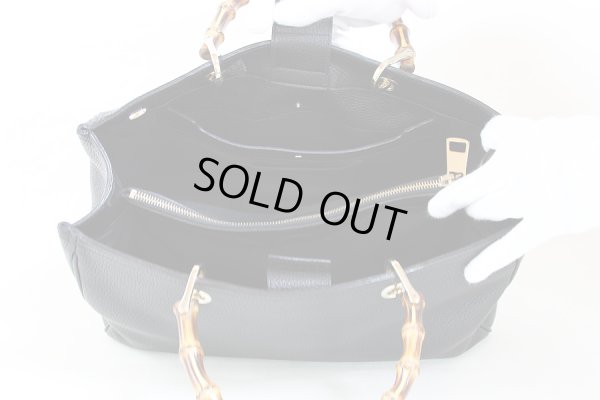 グッチ バンブーショッパー 2WAYショルダーバック 323660 20981 ブラック 中身