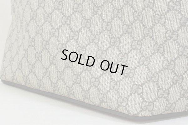 グッチ GGスプリーム トートバック 429147 525040 ベージュ/ハイビスカス/ピンク) サイド下部