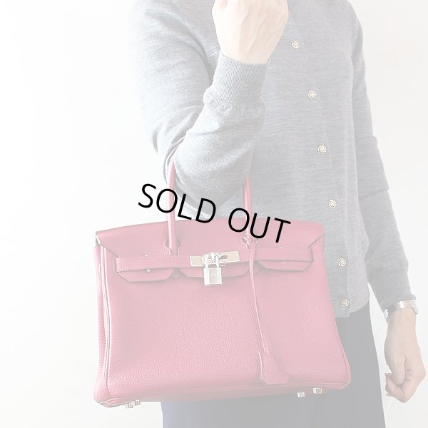 エルメス　バーキン30 ルビー／シルバー金具　持ったイメージ