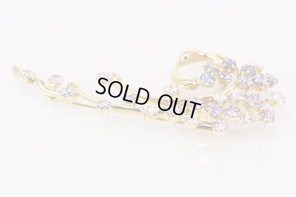 画像3: ジュネ　K18 サファイアイリブローチ 3.79ct 11.60g