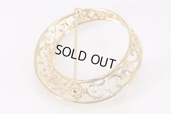 ミキモト　K18 パールイリブローチ 8.00mm 9.70g　裏面