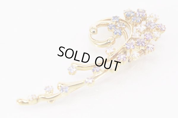 画像2: ジュネ　K18 サファイアイリブローチ 3.79ct 11.60g