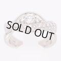 星の砂  PT900 ダイアイリリング 0.73ct 10.90g
