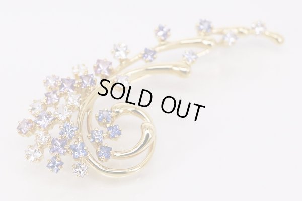 画像4: ジュネ　K18 サファイアイリブローチ 3.79ct 11.60g