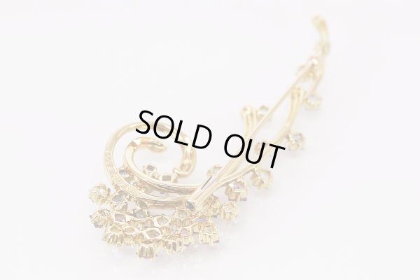 画像6: ジュネ　K18 サファイアイリブローチ 3.79ct 11.60g