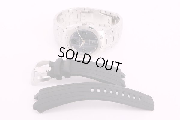 モーリスラクロア　マイルストーン MS6017  グレー文字盤　SSブレス・ラバーベルト