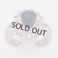 PT900 サファイアダイアイリリング 2.37ct 1.42ct 13.90g