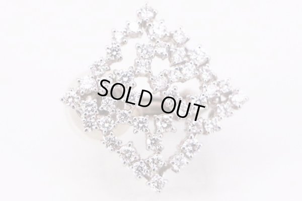 タサキ　PT900 ダイアイリピアス 1.01ct*2 14.20g　拡大(2)