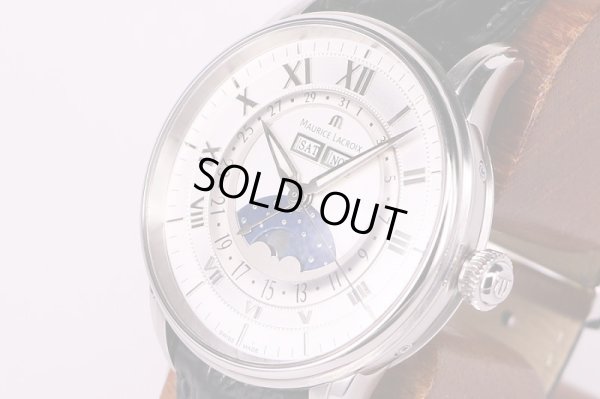 モーリス・ラクロア　ムーンフェイス　トリプルカレンダー　MP6428 銀文字盤　サイド