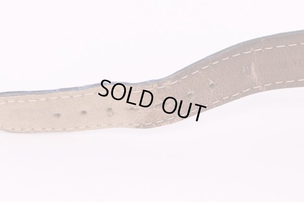 モーリス・ラクロア　クロノグラフ　パワーリザーブ 30586 青文字盤 限定　革ベルト状態(1)