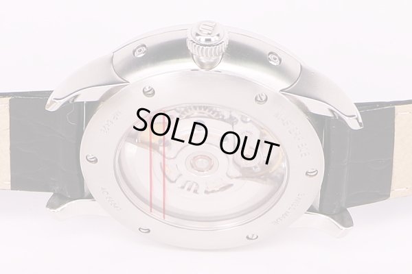 モーリス・ラクロア　ムーンフェイス　トリプルカレンダー　MP6428 銀文字盤　裏面拡大