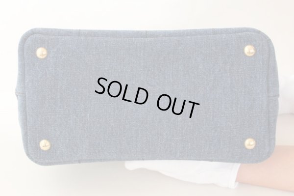 プラダ カナパトートバック 1BG439 DENIM 底