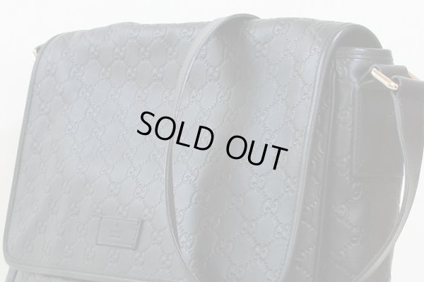 グッチ　ショルダーバック 223665 520981 ブラック　サイド上部