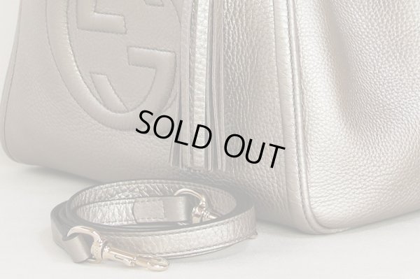グッチ　SOHO 2WAYショルダーバック 336751.525040 ゴールド　サイド下部