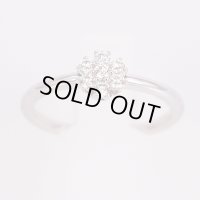 K18WG ダイアイリリング 0.20ct 2.20g